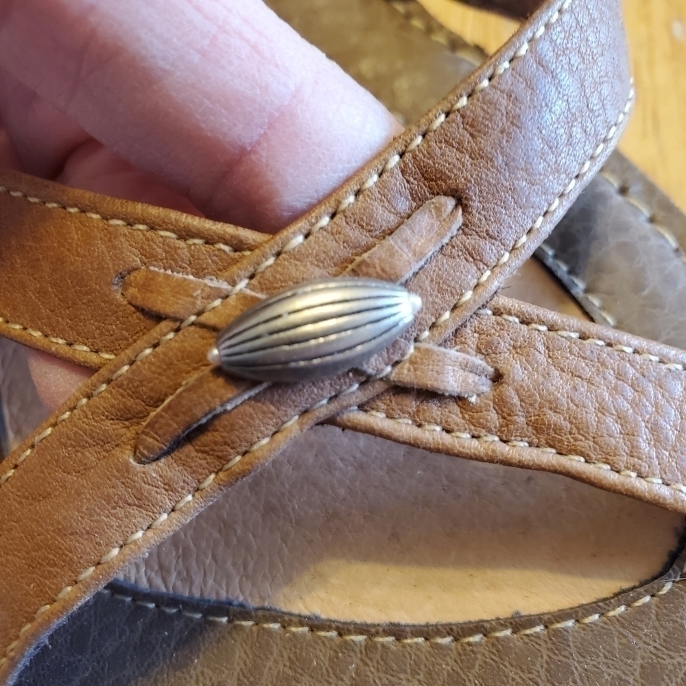 Sonora Brown Leather Sandals sz 9M - Picture 13 of 13